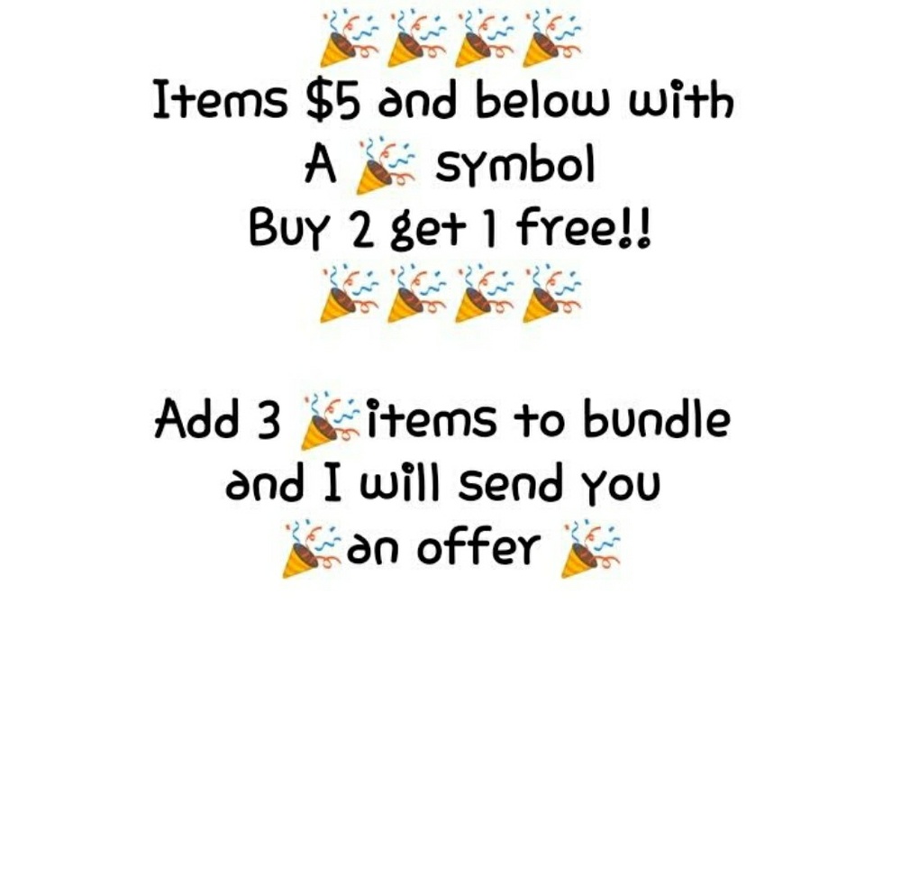Buy 2 🎉 get 1 🎉 free